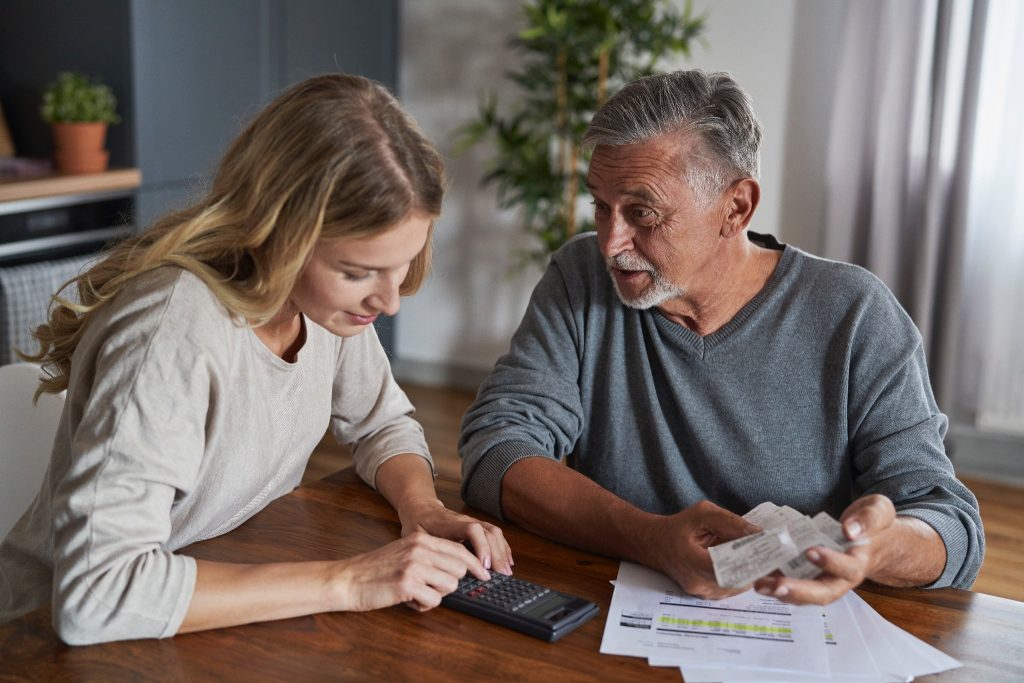 A couple finding out they owe money to the IRS.